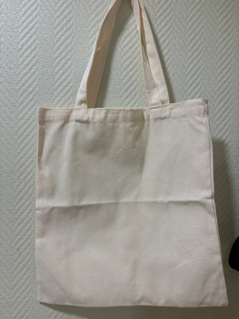 Tote bag toile crème brodé personnalisé
