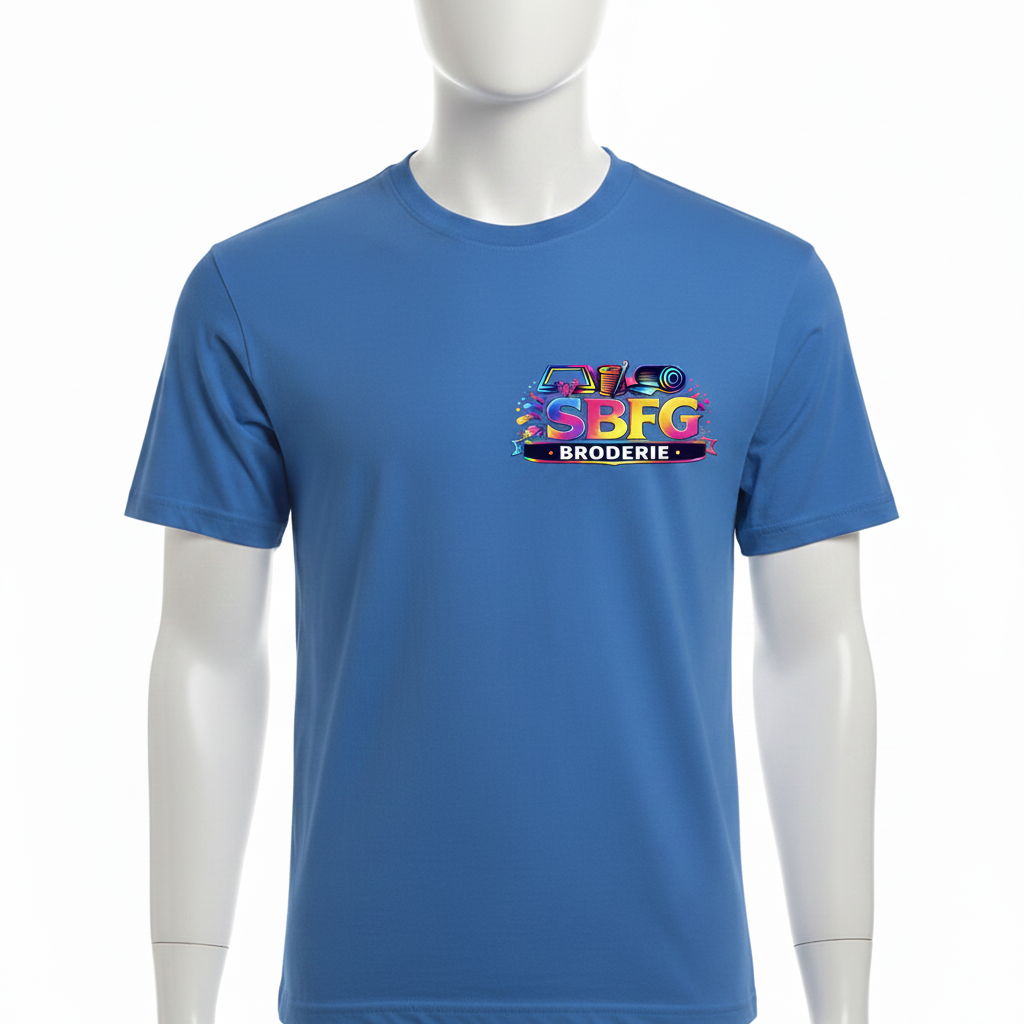 T-shirt brodé côté cœur