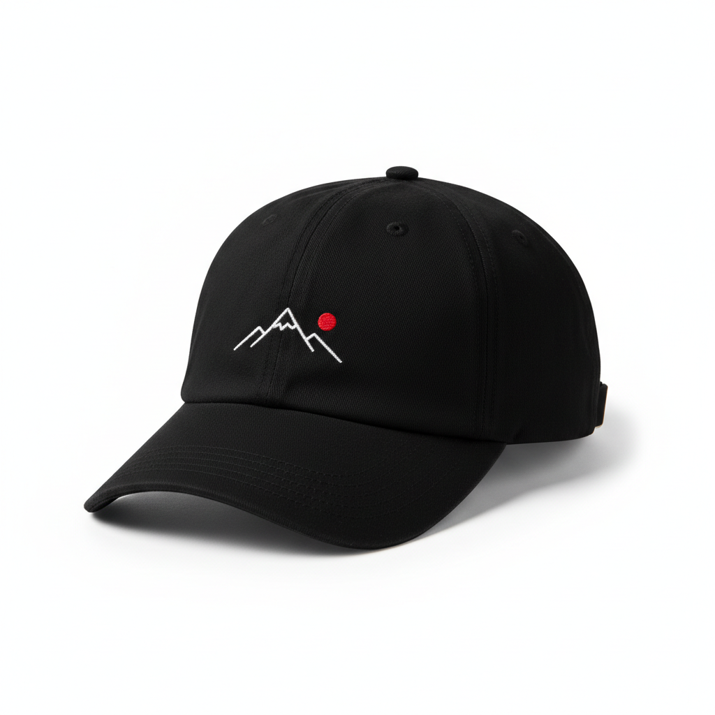 Casquette noire personnalisée avec broderie