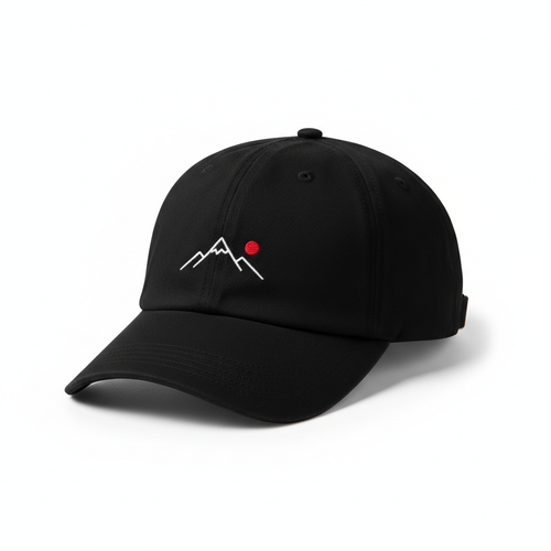 Casquette noire personnalisée avec broderie
